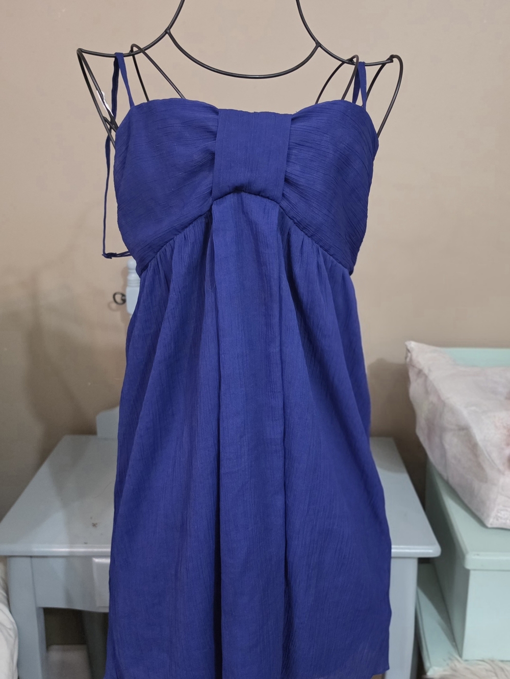Vero Moda Textured Cobalt Blue Dress